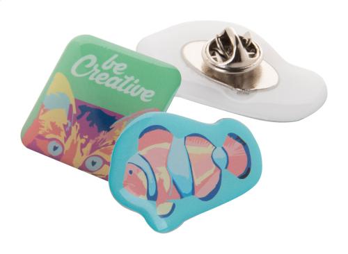 egyedi epoxy kitűző