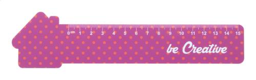 ház formájú vonalzó, 15 cm