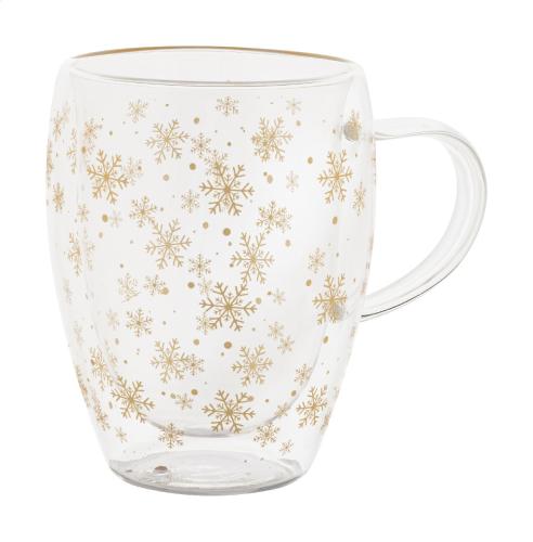 karácsonyi üveg thermo bögre