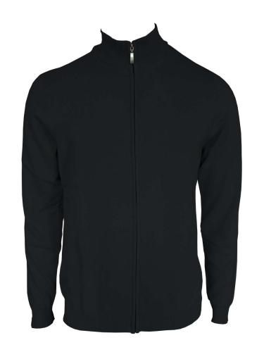 FÉRFI VÉGIG CIPZÁRAS FINOMKÖTÖTT PAMUT KARDIGÁN