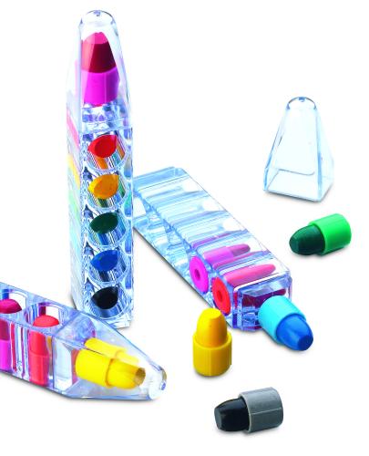 6 színes zsírkréta