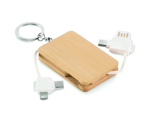 Kulcstartó töltőkábellel