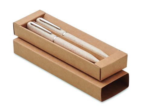 Búzaszalma/ABS tollkészlet