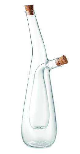 Üveg olaj- és ecettartó