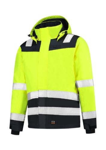 Midi Parka High Vis Bicolor fluoreszkáló sárga M