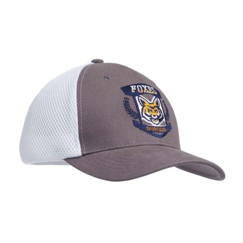 Fésült nehéz pamut szendvics sapka hátul hálóval.