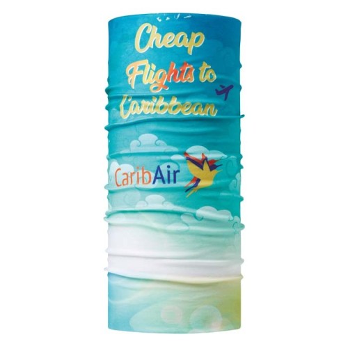 UPF50+, Lycra multifunkciós csősál teljes felületű nyomtatással.