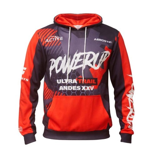 Szublimált, zsebes kapucnis pulóver 280 g/m²