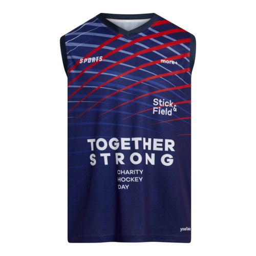 Gyeplabda hálós V-nyakú trikó 145 g/m²