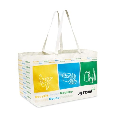 XXL, fekvő formátumú bevásárlótáska: 90x38x35 cm.