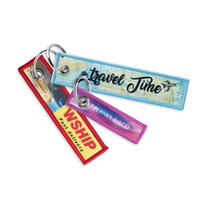 4 szín kolor nyomtatott címkés kulcstartó