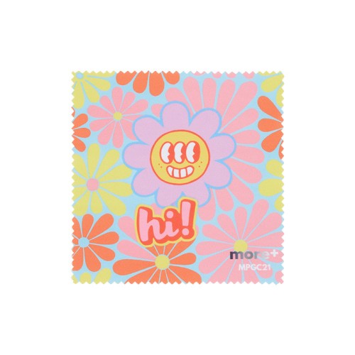 4 szín kolor emblémázott 170 g/m² mikroszálas törlőkendő (12x12 cm)