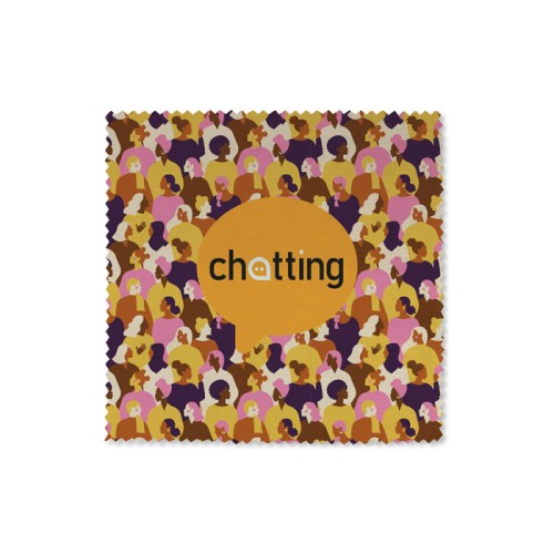 4 szín kolor 200gsm emblémázott mikroszálas törlőkendő (12x12 cm)