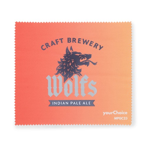 4 szín kolor emblémázott 170 g/m² mikroszálas törlőkendő (17x15 cm)