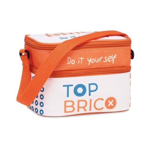 Kisméretű, 2 szintes, uzsonnás- és hűtőtáska az Ön 4 szín kolor dizájnja szerint.