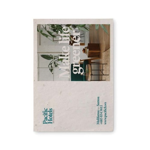 Névjegykártya ültethető magpapírból az Ön dizájnjával. 8 különböző vetőmag opció áll rendelkezésre!