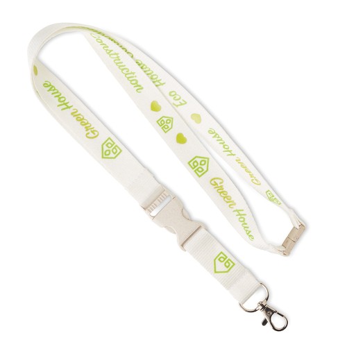 Levehető csatos, bambusz szitanyomott nyakpánt.