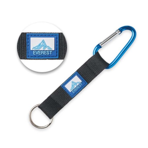 Pánt PVC címkével, karabinerrel.