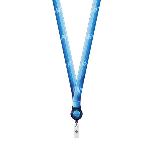 Szublimációs poliészter nyakpánt kártyatartóval.