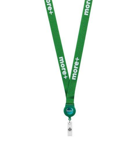 RPET szitanyomott nyakpánt kártyatartóval.