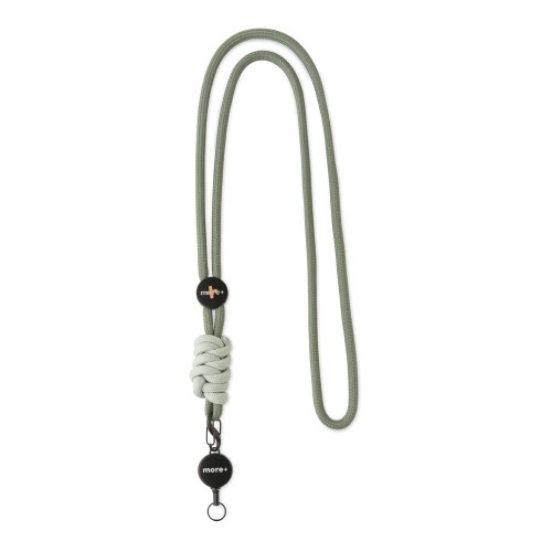 Kontrasztos, csomózott, állítható, zsinóros nyakpánt visszahúzható fém tartóval