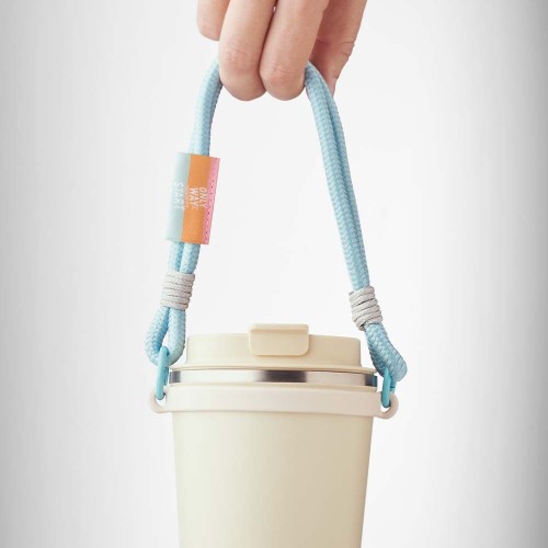 Zsinóros palacktartó logózható címkével.