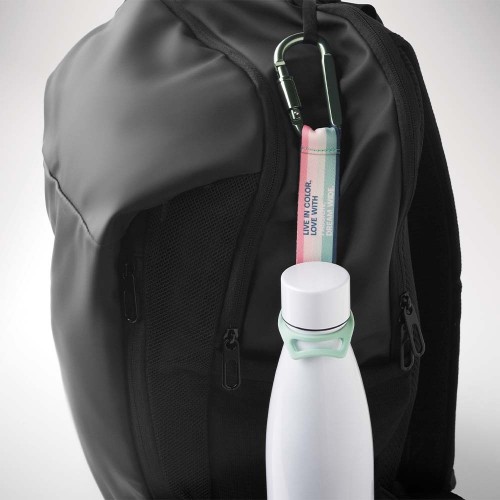 Szublimált, ásványvizes palack tartó karabinerrel