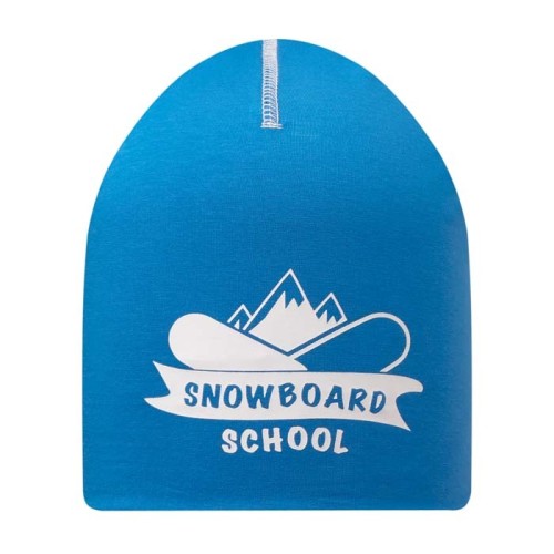 Pamut sapka kontrasztos öltésekkel.