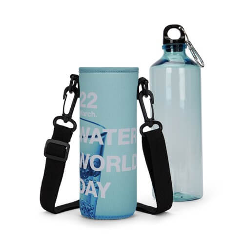 Szublimált neoprén palack tartó.