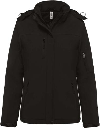 NŐI KAPUCNIS SOFTSHELL BÉLELT PARKA