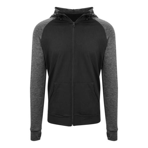 FÉRFI COOL KONTRASZTOS CIPZÁRAS KAPUCNIS PULÓVER