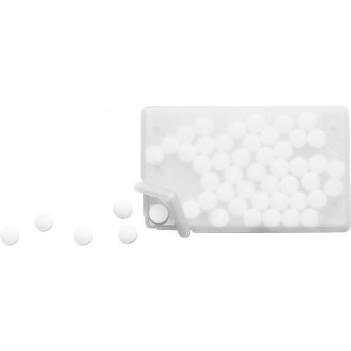 Mentolos cukorka, fehér